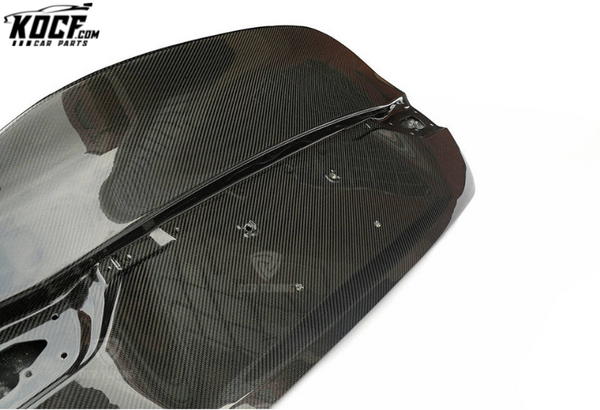 Car-styling Carbon Fiber Rear Trunk Cover Replacement for Infiniti Q50 Q50S 2014+ Tail Boot Lid Trim