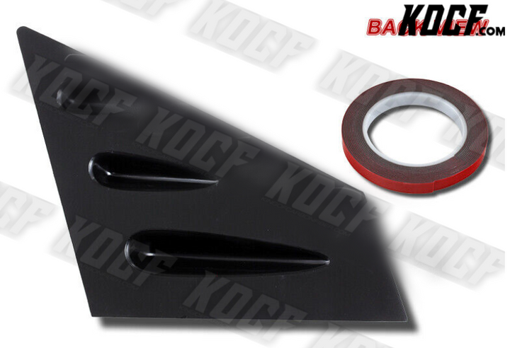 For 2015-2021 Subaru WRX STI 4-DR Carbon Side Window Louvers Scoop Cover Vent - KOCF.com - Car Parts