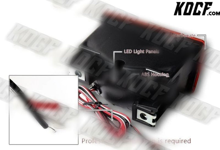 For 2011-2020 Subaru Impreza WRX STI Red Lens F1 Style LED Rear 3rd Brake Light - KOCF.com - Car Parts