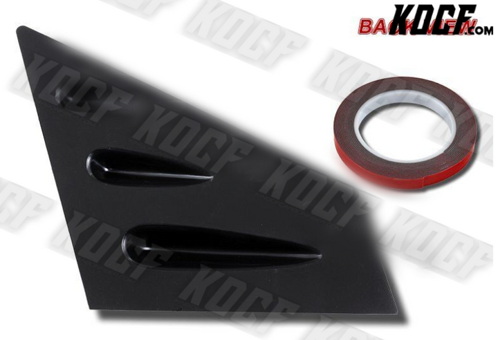 For 2015-2021 Subaru WRX STI 4-DR ABS Black Side Window Louvers Scoop Cover Vent - KOCF.com - Car Parts