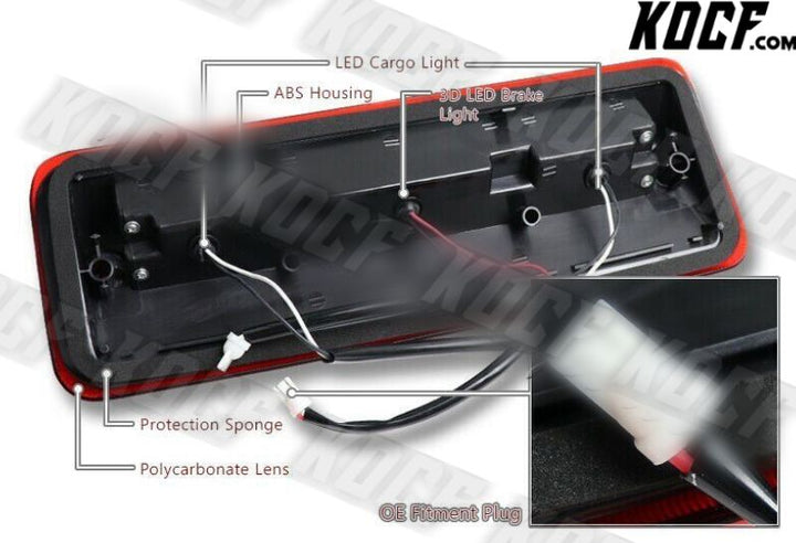 For 2004-2008 Ford F150 Red Lens LED Strip 3RD Third Brake Light W/Cargo Lamp - KOCF.com - Car Parts