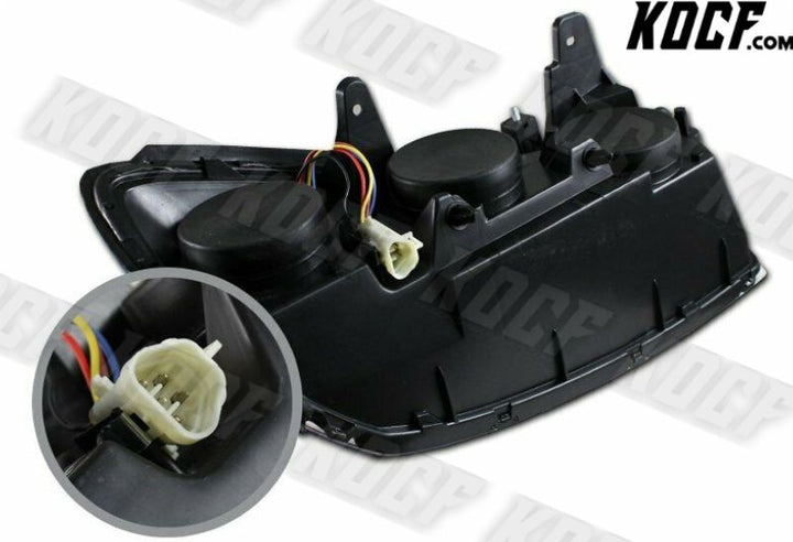 For 2004-2007 Chevy Malibu Chrome Housing W/Amber Reflector Headlights Lamps - KOCF.com - Car Parts