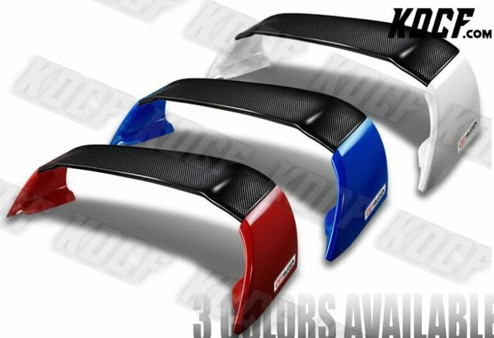 For 2012-2015 Honda Civic 4DR MUGEN Carbon Fiber Factory Red Rear Spoiler Wing - KOCF.com - Car Parts