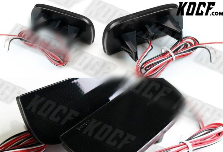 For 2016-2019 Honda Civic Smoke Lens 54-LED Rear Bumper Reflector Brake Lights - KOCF.com - Car Parts