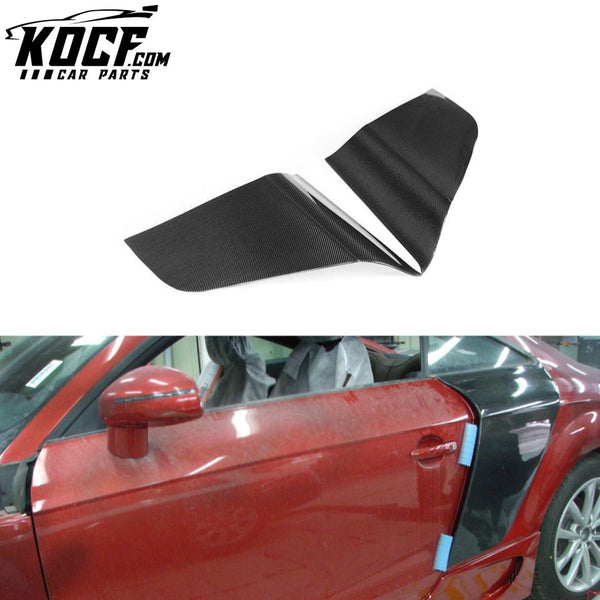 Carbon Fiber TTS Side Door Fender Blades for Audi TT 8J MK2 2007-2014 R8 Style