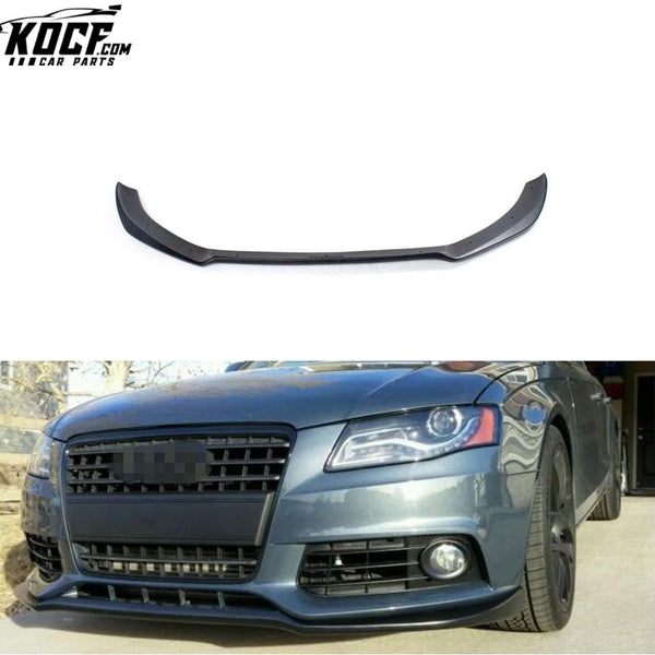 A4 B8 Black Painted FRP Front Lip Fit for Audi A4 B8 2009up