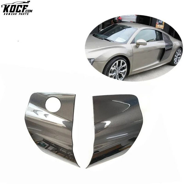 2008-2015 OEM style R8 V8 V10 Carbon Fiber Side Door Panel Side Blades For Audi R8