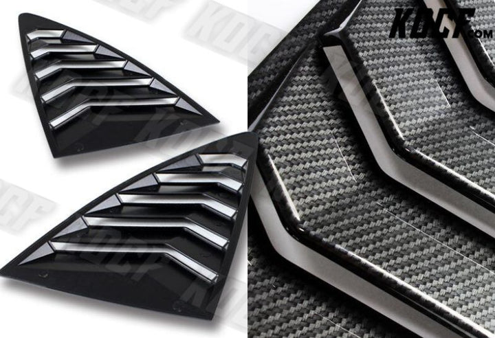 For 13-20 Scion FR-S/Subaru BRZ 1/4 Quarter Carbon Style Window Louvers Covers - KOCF.com - Car Parts