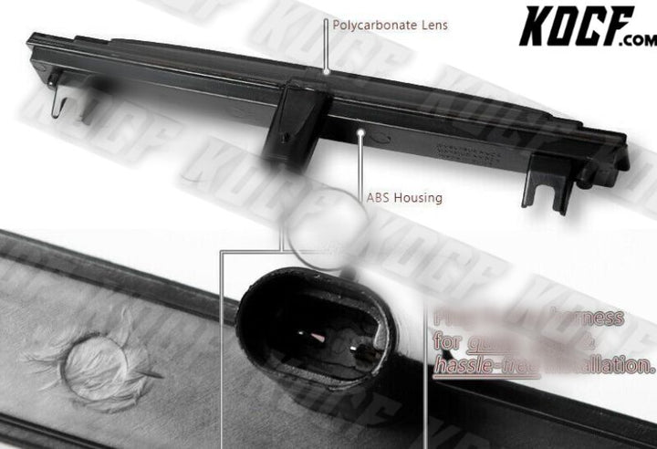 For 2005-2013 Chevy Corvette Smoke Lens LED Strip 3RD Third Brake Stop Light - KOCF.com - Car Parts