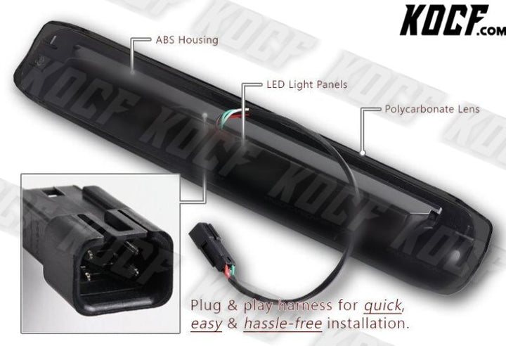 For 99-06 Silverado/Sierra Smoke LED 3RD Third Brake Stop Light W/Cargo Lamp - KOCF.com - Car Parts