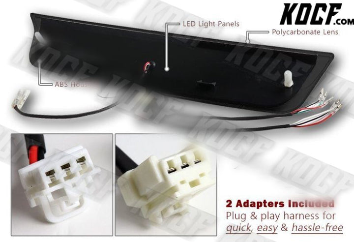 For 04-15 Nissan Titan/Frontier Black/Smoke Lens LED 3RD Third Rear Brake Light - KOCF.com - Car Parts