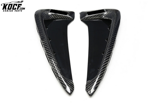 Add on/Replacement Style For BMW X5 F15 X5M F85 2014-UP Carbon Fiber Side Air Vent Fender Trims