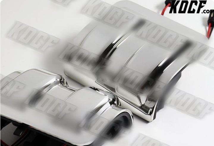 For 2008-2016 Ford Super duty Chrome Side Mirror White LED Running Signal Lights - KOCF.com - Car Parts