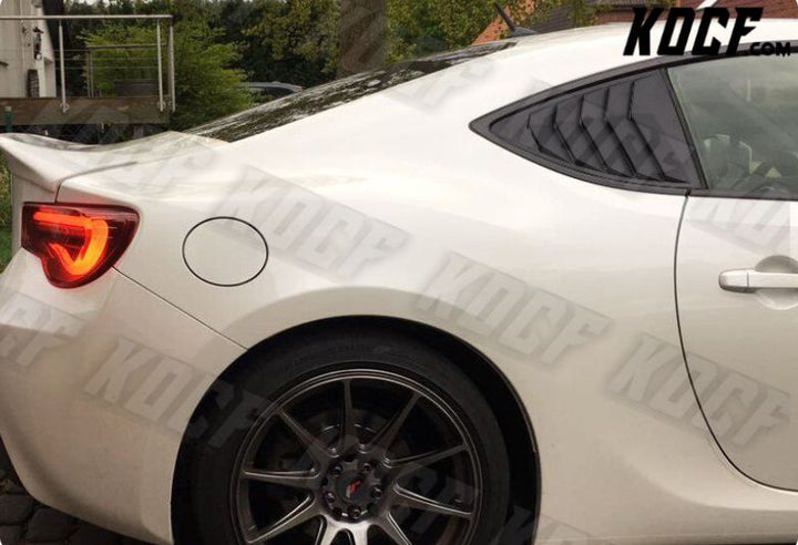 For 2013-2020 Scion FR-S/Subaru BRZ ABS Side Window Louvers Scoop Cover Vent - KOCF.com - Car Parts