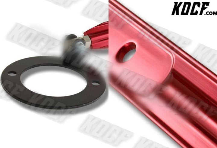 For 1992-2001 Honda Prelude Front+Rear Upper Red Aluminum Tower Brace Strut Bar - KOCF.com - Car Parts