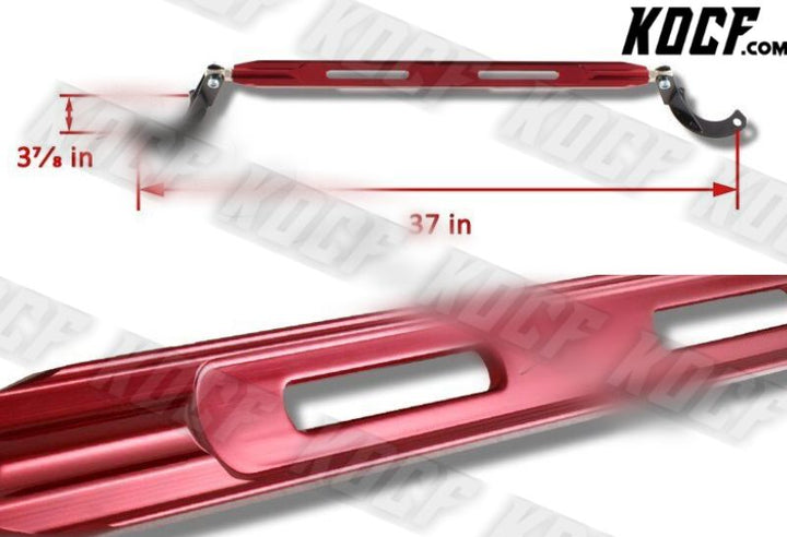 For 1992-2001 Honda Prelude Front+Rear Upper Red Aluminum Tower Brace Strut Bar - KOCF.com - Car Parts