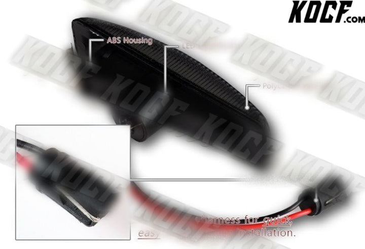 For Land Rover LR2 LR3 LR4 L320 Smoke White LED Turn Signal Side Marker Lights - KOCF.com - Car Parts