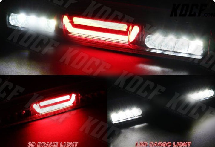 For Silverado/Sierra 1500 2500 Black LED BAR 3RD Third Brake Light W/Cargo Lamp - KOCF.com - Car Parts