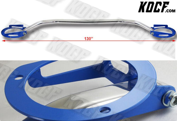 For 2008-2014 Subaru Impreza WRX STI Aluminum Front+Rear Upper Strut Bar-Blue - KOCF.com - Car Parts