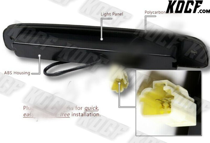 For 97-07 Dodge Dakota Black/Smoke LED 3RD Third Rear Brake Stop Cargo Light - KOCF.com - Car Parts