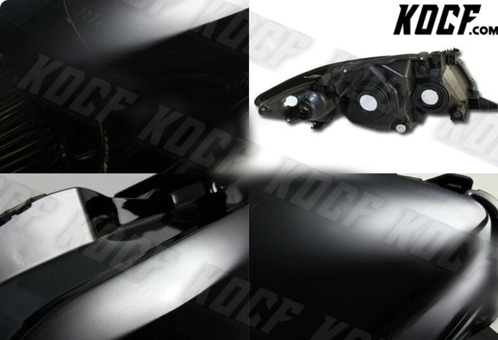 For Toyota Corolla CE LE XRS JDM Dark Smoke Housing Smoke Lens Headlights Lamps - KOCF.com - Car Parts