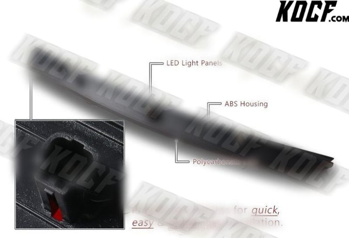 For Audi TT/TTS Quattro MK2 LED Smoke Lens High Level Center 3RD Brake Light - KOCF.com - Car Parts