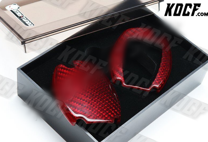 For Mercedes-Benz C180/200/250/300 Real Red Carbon Fiber Remote Key Shell Cover - KOCF.com - Car Parts