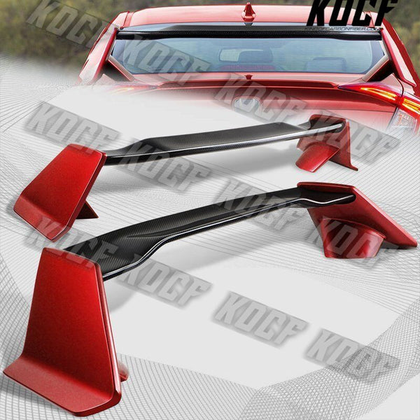 For 2016-20 Honda Civic 4DR/Sedan TYPE-R Factory Red Trunk Carbon Fiber Spoiler - KOCF.com - Car Parts