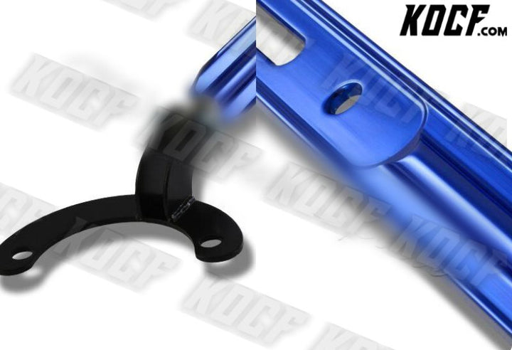 For 2001-2005 Honda Civic Upper Front+Rear Blue Aluminum Tower Brace Strut Bar - KOCF.com - Car Parts