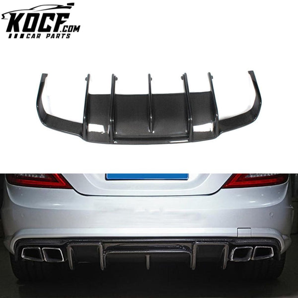 Carbon Fiber W218 Rear Car Diffuser for Mercedes Benz W218 CLS350 CLS550 CLS63 12-16