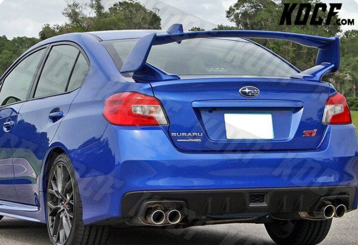 For 15-21 Subaru WRX STI Factory-Style Unpainted Black ABS Rear Trunk Spoiler - KOCF.com - Car Parts