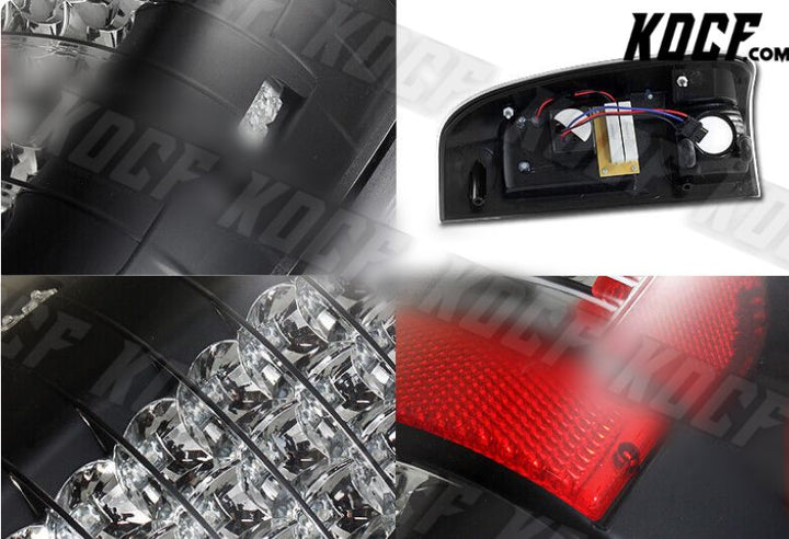 For 1997-2003 Ford F150 F250 Styleside Black Housing Clear Lens LED Tail Lights - KOCF.com - Car Parts