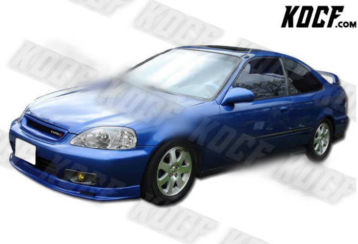 For 1999-2000 Honda Civic JDM Chrome Housing W/Clear Reflector Headlights Lamps - KOCF.com - Car Parts