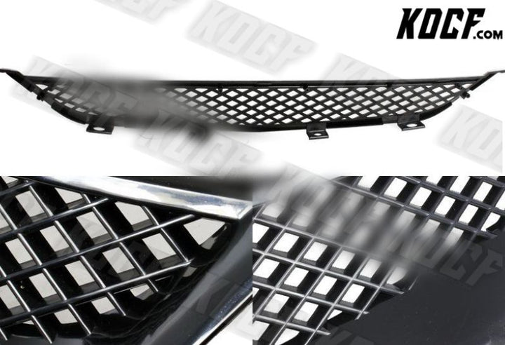 For 2001-2003 Honda Civic JDM Type R Black Mesh ABS Front Hood Grille Grill - KOCF.com - Car Parts