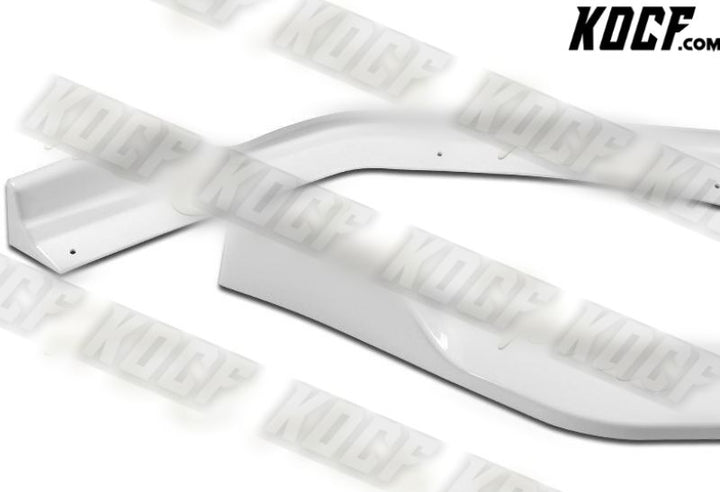 For 18-20 Ford Mustang Painted White GT-Style Front Bumper Splitter Spoiler Lip - KOCF.com - Car Parts