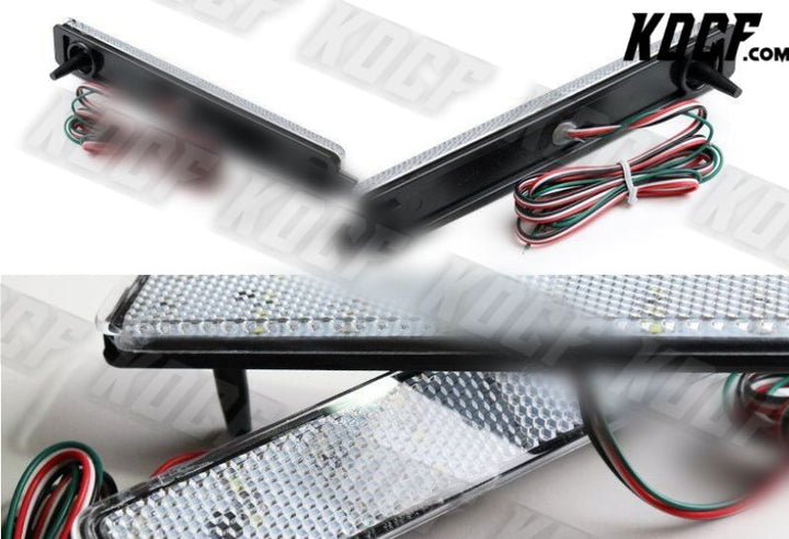 For 2006-2009 Pontiac Torrent/95-99 Sunfire Clear LED Bumper Brake Lights Lamps - KOCF.com - Car Parts