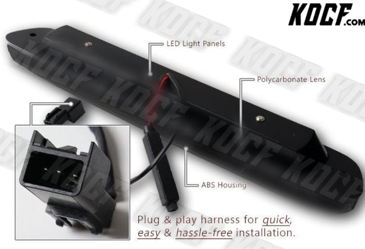 For 04-12 Colorado/Canyon Black/Smoke LED 3RD Third Rear Brake Stop Cargo Light - KOCF.com - Car Parts