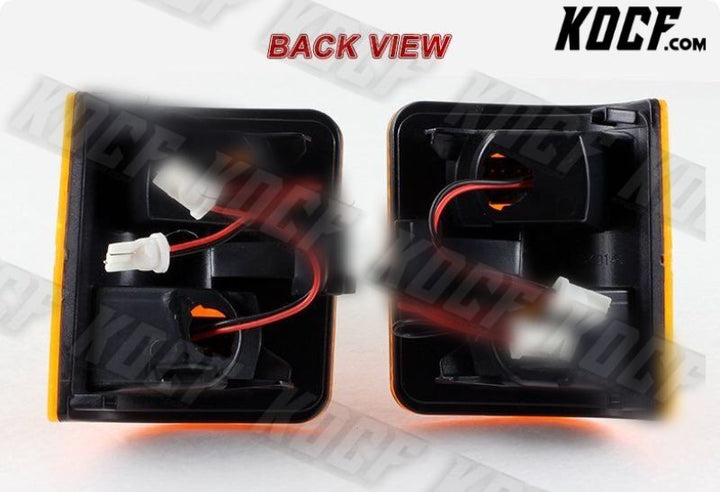 For 2008-2016 Ford Super duty Amber Side Mirror White LED Running Signal Lights - KOCF.com - Car Parts