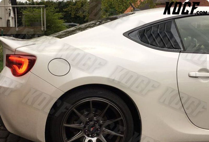 For 13-20 Scion FR-S/Subaru BRZ 1/4 Quarter Carbon Style Window Louvers Covers - KOCF.com - Car Parts