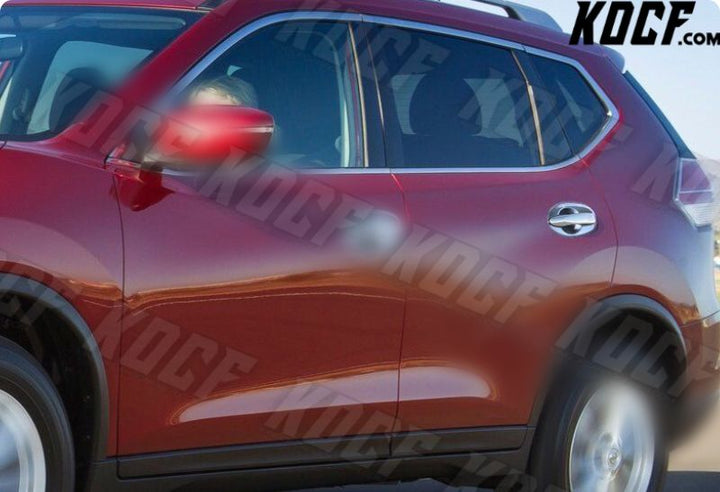 For 14-17 Nissan Rogue Mirror Chrome Door Handle Bowl Cover Cap Trim Kit 8pc - KOCF.com - Car Parts