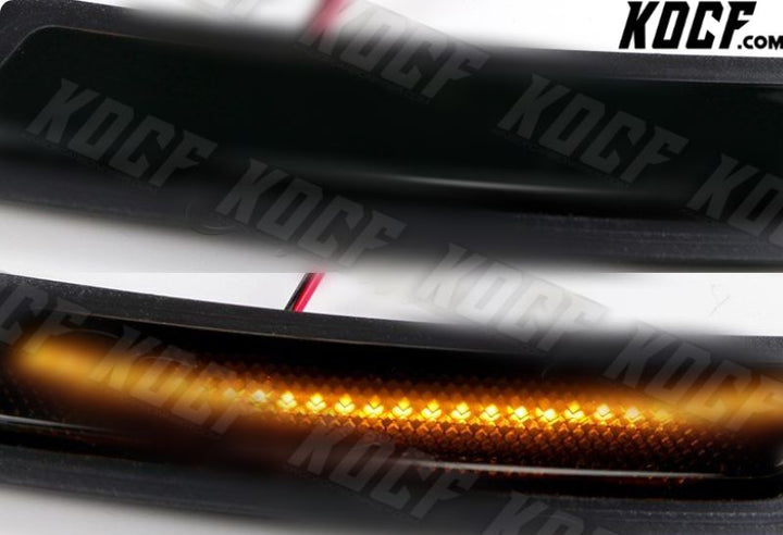 For 16-19 BMW F30 F31 F32 3 4-Series Amber LED Smoke Bumper Side Marker Lights - KOCF.com - Car Parts