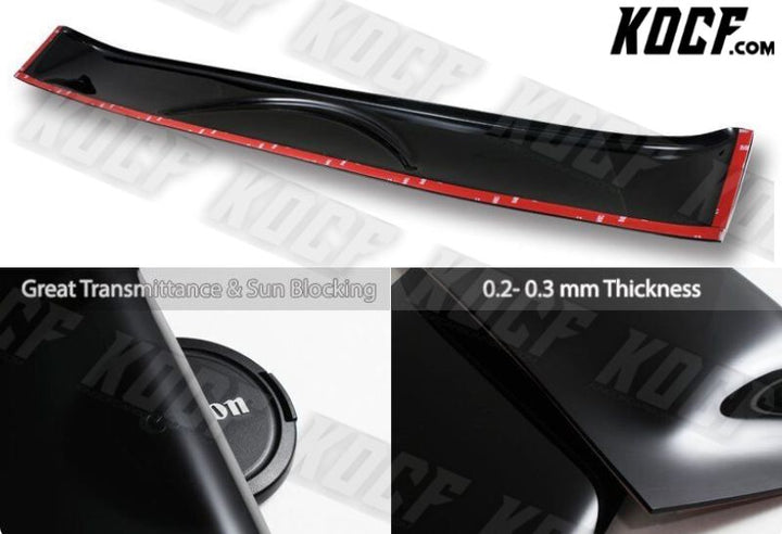 For 2009-2020 Nissan 370Z Z34 Smoke Acrylic Rear Window Roof Visor Spoiler - KOCF.com - Car Parts