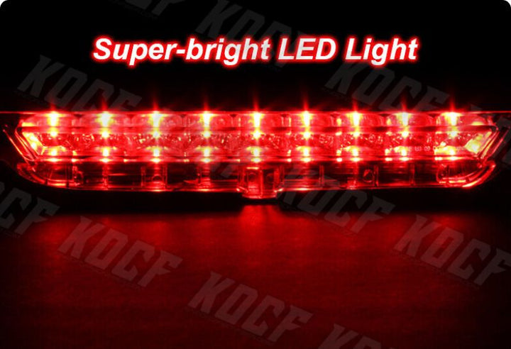 For 11-16 Scion tC Chrome Housing Smoke Lens LED 3RD Third Brake Tail Stop Light - KOCF.com - Car Parts