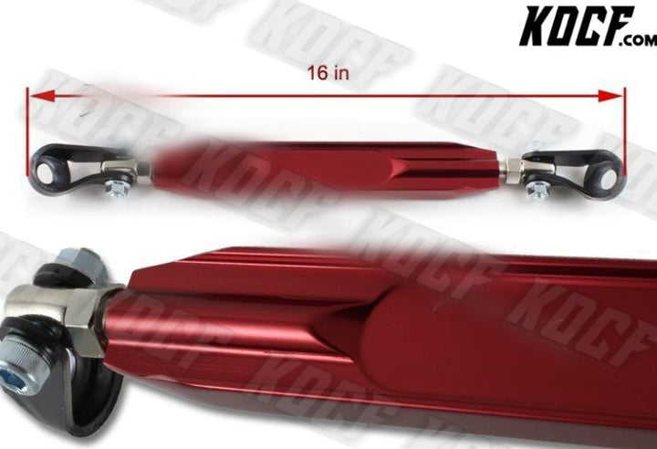 For 2000-2004 Ford Focus Red CNC Aluminum Rear Lower Strut Bar Brace Tie Bar - KOCF.com - Car Parts