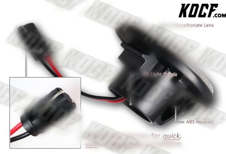 For 1989-2015 Mazda MX-5 Clear Lens Amber LED Indicator Side Repeaters Lights - KOCF.com - Car Parts