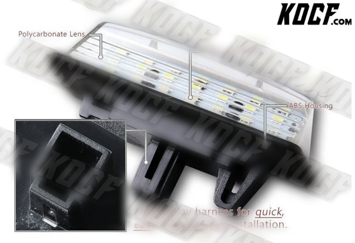 For Nissan Maxima/Sentra/Altima/QX60 White 21-SMD LED License Plate Lights Lamps - KOCF.com - Car Parts