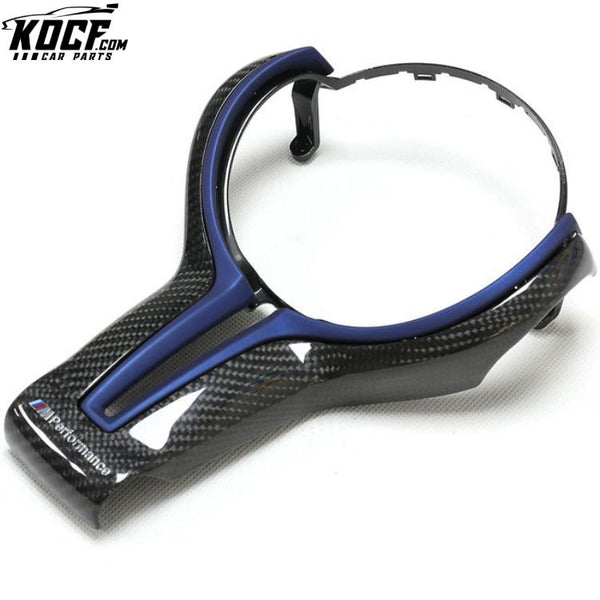 Carbon Fiber Steering Wheel Trim Fit For BMW M Series M2 F80 M3 F82 F83 M4 F10 M5 F06 F12 F13 M6 F85 X5M F86 X6M Steering wheel