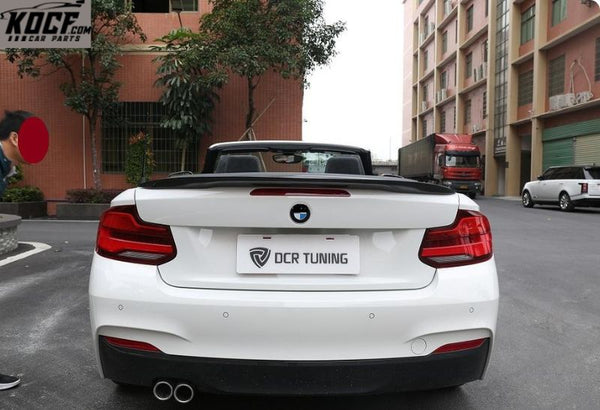 Performance Style For BMW F22 Coupe F23 220i M235i 228i 2 Door 2014-UP F87 M2 Carbon Fiber Rear Trunk Spoiler Wing