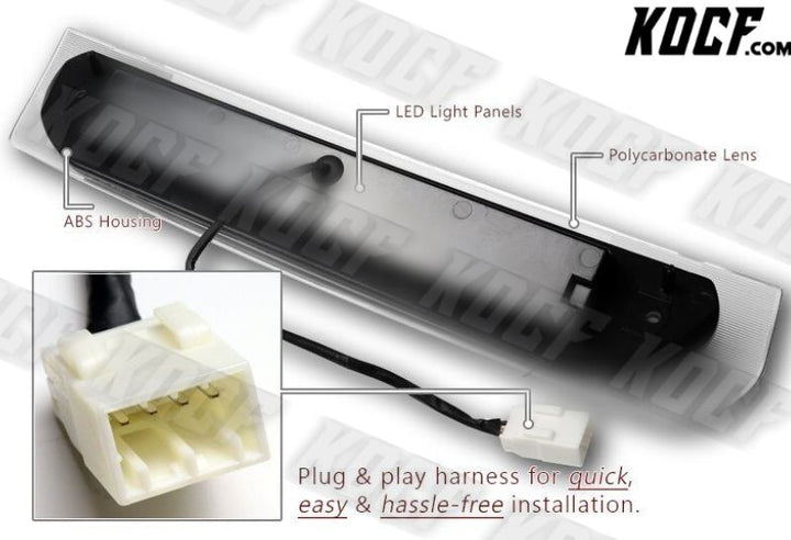 For 02-09 Ram 1500 2500 3500 Chrome LED 3RD Third Brake Stop Cargo Light Lamp - KOCF.com - Car Parts