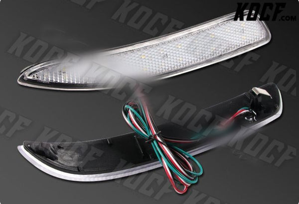 For 07-13 BMW E70 X5 Clear Lens 48-SMD LED Rear Bumper Stop Brake Lights Lamps - KOCF.com - Car Parts